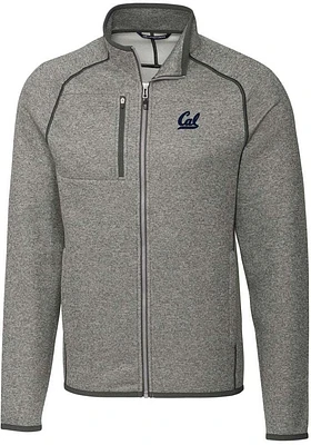 Cutter and Buck Cal Golden Bears Mens Grey Mainsail Medium Weight Jacket
