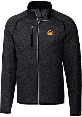 Cutter and Buck Cal Golden Bears Mens Charcoal Mainsail Medium Weight Jacket