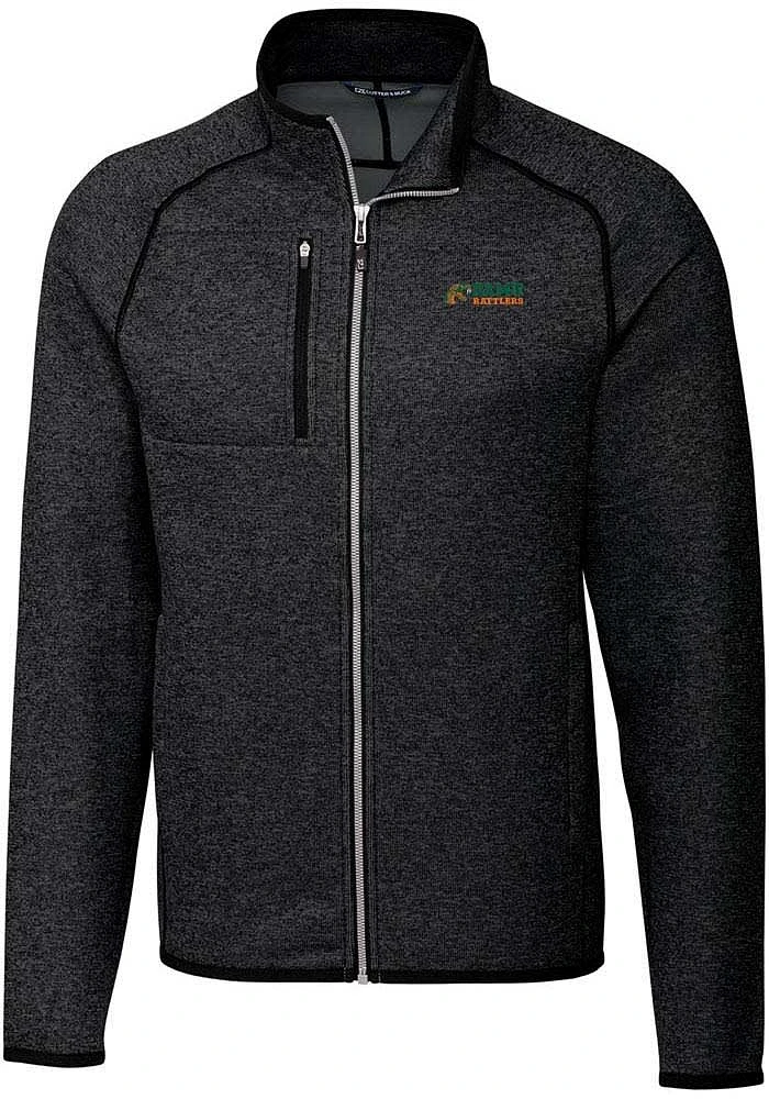 Cutter and Buck Florida A&M Rattlers Mens Charcoal Mainsail Medium Weight Jacket