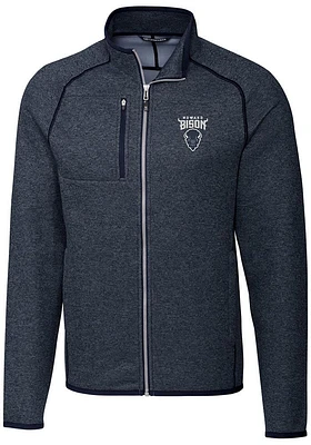 Cutter and Buck Howard Bison Mens Navy Blue Mainsail Medium Weight Jacket