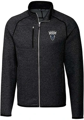 Cutter and Buck Howard Bison Mens Charcoal Mainsail Medium Weight Jacket