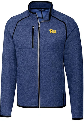 Mens Pitt Panthers Cutter and Buck Mainsail Design Medium Weight Jacket