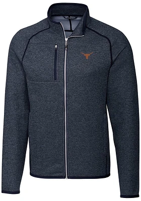 Cutter and Buck Texas Longhorns Mens Navy Blue Mainsail Medium Weight Jacket