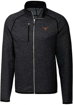 Cutter and Buck Texas Longhorns Mens Charcoal Mainsail Medium Weight Jacket