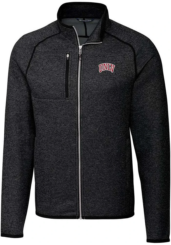 Cutter and Buck UNLV Runnin Rebels Mens Charcoal Mainsail Medium Weight Jacket