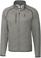 Cutter and Buck Virginia Cavaliers Mens Grey Mainsail Medium Weight Jacket