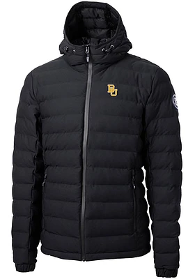 Cutter and Buck Baylor Bears Mens Black Mission Ridge Repreve Puffer Filled Jacket