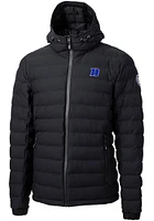Cutter and Buck Duke Blue Devils Mens Black Mission Ridge Repreve Puffer Filled Jacket