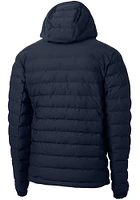 Cutter and Buck Fresno State Bulldogs Mens Navy Blue Mission Ridge Repreve Puffer Filled Jacket