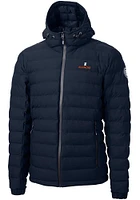 Mens Illinois Fighting Illini Navy Blue Cutter and Buck Mission Ridge Repreve Puffer Filled Jack..