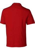 Cutter and Buck Kansas Jayhawks Mens Cardinal Genre Short Sleeve Polo