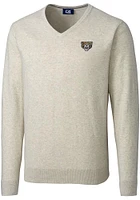 Cutter and Buck Oakland University Golden Grizzlies Mens Oatmeal Lakemont Long Sleeve Sweater