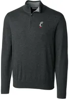 Cutter and Buck Cincinnati Bearcats Mens Lakemont Long Sleeve Qtr Zip Pullover