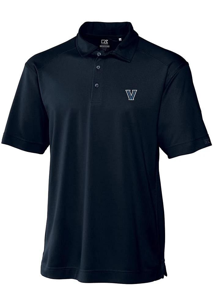 Cutter and Buck Villanova Wildcats Mens Navy Blue Genre Short Sleeve Polo