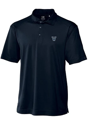 Cutter and Buck Villanova Wildcats Mens Navy Blue Genre Short Sleeve Polo