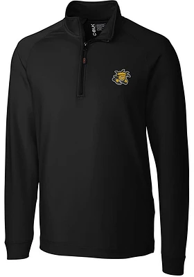 Cutter and Buck Wichita State Shockers Mens Black Jackson Long Sleeve Qtr Zip Pullover