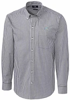Cutter and Buck Southern University Jaguars Mens Charcoal Easy Care Gingham Long Sleeve Dress Shir..