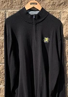 Cutter and Buck Wichita State Shockers Mens Black Lakemont Long Sleeve Qtr Zip Pullover