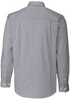 Cutter and Buck Washington Huskies Mens Charcoal Easy Care Gingham Long Sleeve Dress Shirt