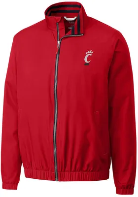 Cutter and Buck Cincinnati Bearcats Mens Red Nine Iron Light Weight Jacket