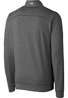 Cutter and Buck Wichita State Shockers Mens Charcoal Shoreline Long Sleeve Qtr Zip Pullover