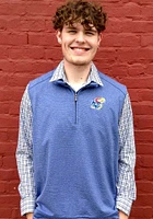 Cutter and Buck Kansas Jayhawks Mens Blue Shoreline Sweater Vest