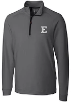 Cutter and Buck Eastern Michigan Eagles Mens Grey Jackson Long Sleeve Qtr Zip Pullover