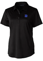 Cutter and Buck Duke Blue Devils Womens Prospect Textured Short Sleeve Polo Shirt