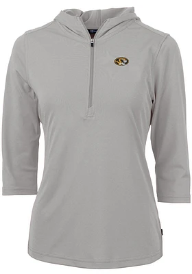 Cutter and Buck Missouri Tigers Womens Virtue Eco Pique Hooded Sweatshirt
