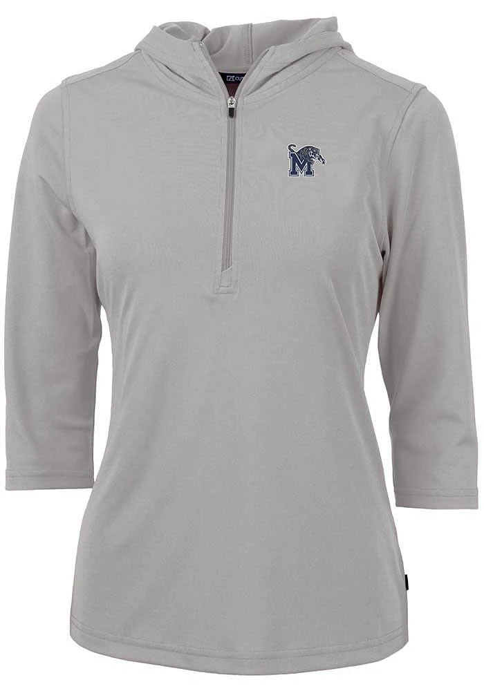 Cutter and Buck Memphis Tigers Womens Virtue Eco Pique Hooded Sweatshirt