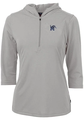 Cutter and Buck Memphis Tigers Womens Virtue Eco Pique Hooded Sweatshirt