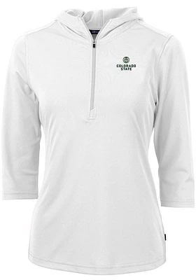 Cutter and Buck Colorado State Rams Womens Virtue Eco Pique Hooded Sweatshirt