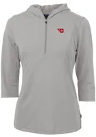 Cutter and Buck Dayton Flyers Womens Virtue Eco Pique Hooded Sweatshirt