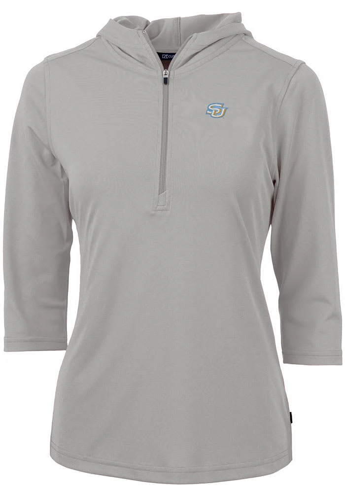 Cutter and Buck Southern University Jaguars Womens Virtue Eco Pique Hooded Sweatshirt