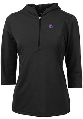 Cutter and Buck Louisiana Tech Bulldogs Womens Virtue Eco Pique Hooded Sweatshirt