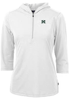 Cutter and Buck Hawaii Warriors Womens Virtue Eco Pique Hooded Sweatshirt
