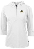 Cutter and Buck Drexel Dragons Womens White Virtue Eco Pique Hooded Sweatshirt