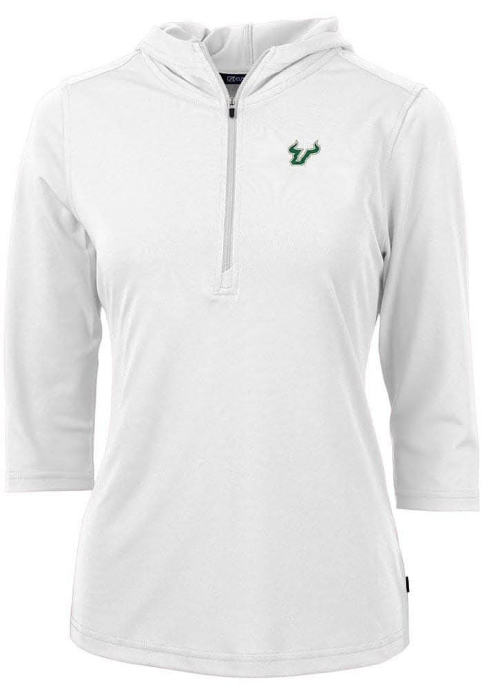 Cutter and Buck South Florida Bulls Womens Virtue Eco Pique Hooded Sweatshirt