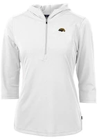 Cutter and Buck Southern Mississippi Golden Eagles Womens Virtue Eco Pique Hooded Sweatshirt