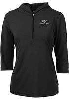 Cutter and Buck Virginia Tech Hokies Womens Virtue Eco Pique Hooded Sweatshirt