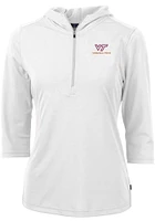 Cutter and Buck Virginia Tech Hokies Womens Virtue Eco Pique Hooded Sweatshirt