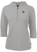 Cutter and Buck Fresno State Bulldogs Womens Virtue Eco Pique Hooded Sweatshirt