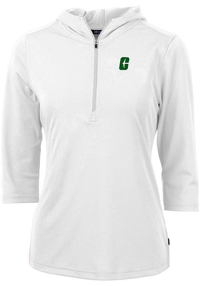 Cutter and Buck UNCC 49ers Womens Virtue Eco Pique Hooded Sweatshirt