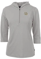 Cutter and Buck Marquette Golden Eagles Womens Virtue Eco Pique Hooded Sweatshirt