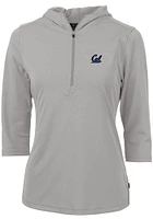 Cutter and Buck Cal Golden Bears Womens Virtue Eco Pique Hooded Sweatshirt