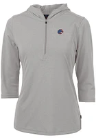 Cutter and Buck Boise State Broncos Womens Virtue Eco Pique Hooded Sweatshirt