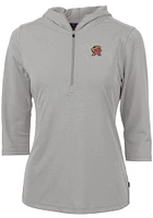 Cutter and Buck Maryland Terrapins Womens Virtue Eco Pique Hooded Sweatshirt
