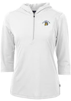 Cutter and Buck San Jose State Spartans Womens Virtue Eco Pique Hooded Sweatshirt
