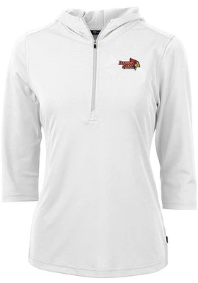 Cutter and Buck Illinois State Redbirds Womens Virtue Eco Pique Hooded Sweatshirt