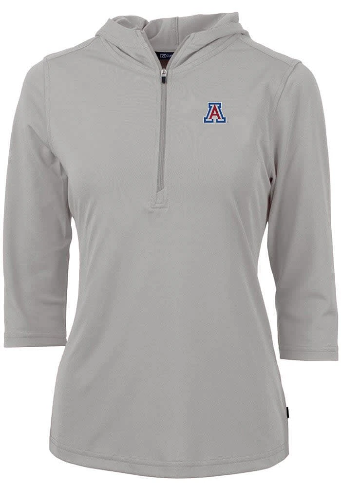 Cutter and Buck Arizona Wildcats Womens Virtue Eco Pique Hooded Sweatshirt